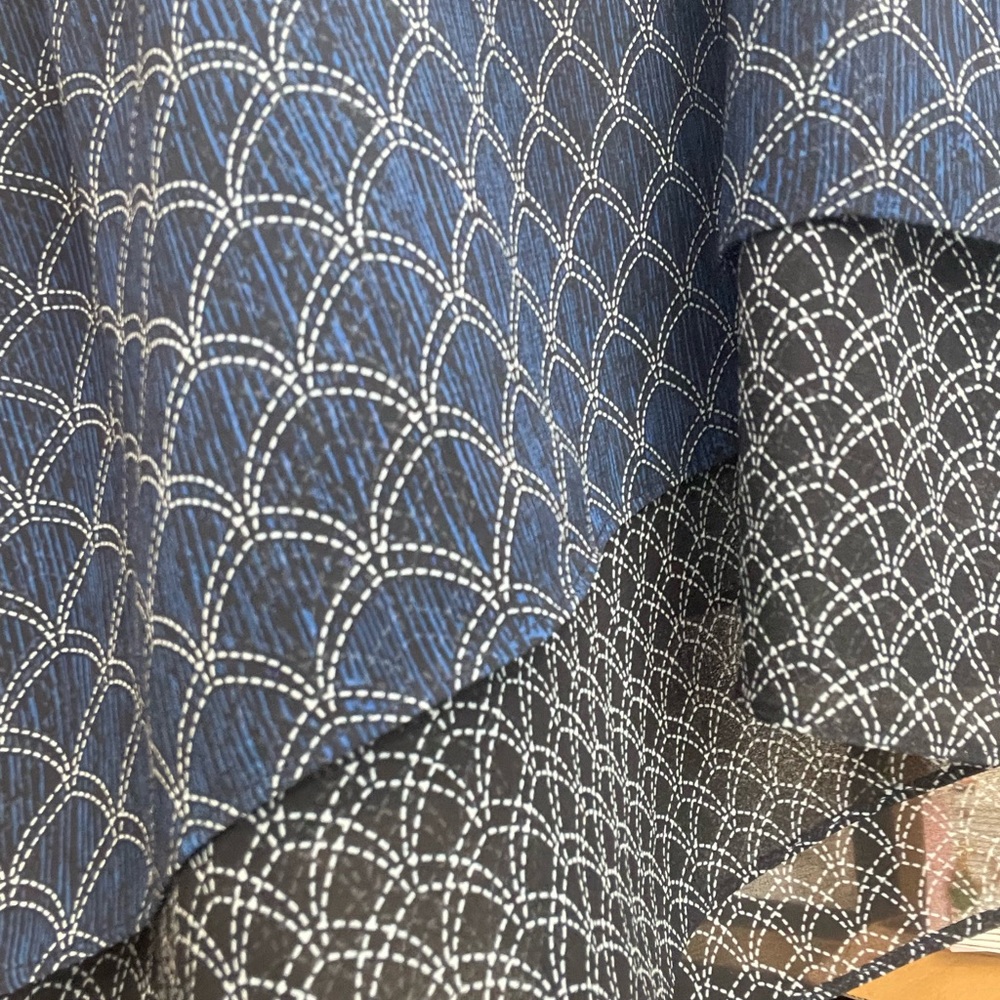 Cabi Blue Patterned Double Layer Tank - image 2